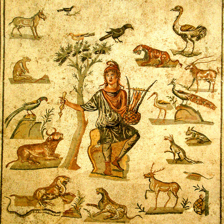 Orpheus surroundend by animals